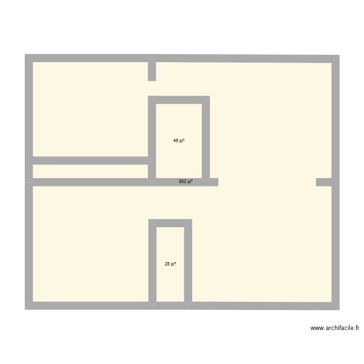 1153 chemin SandHill. Plan de 3 pièces et 81 m2