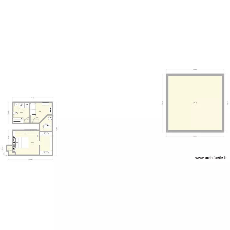 1153 chemin SandHill. Plan de 6 et 105 m² 1153 chemin SandHill. Plan de 6 et 105 m²