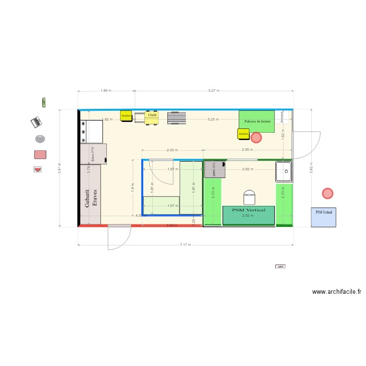 labo PCR 110719 sans sas. Plan de 0 pièce et 0 m2