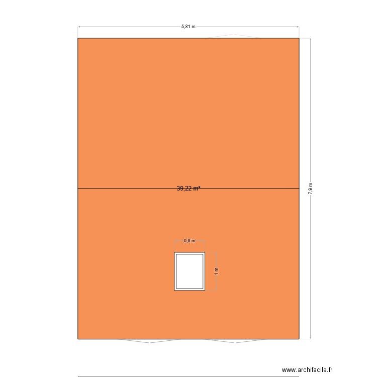 saint martin v1. Plan de 2 pièces et 78 m2