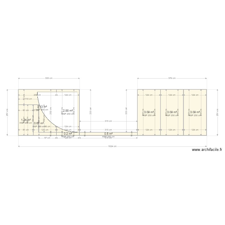 rampe. Plan de 0 pièce et 0 m2