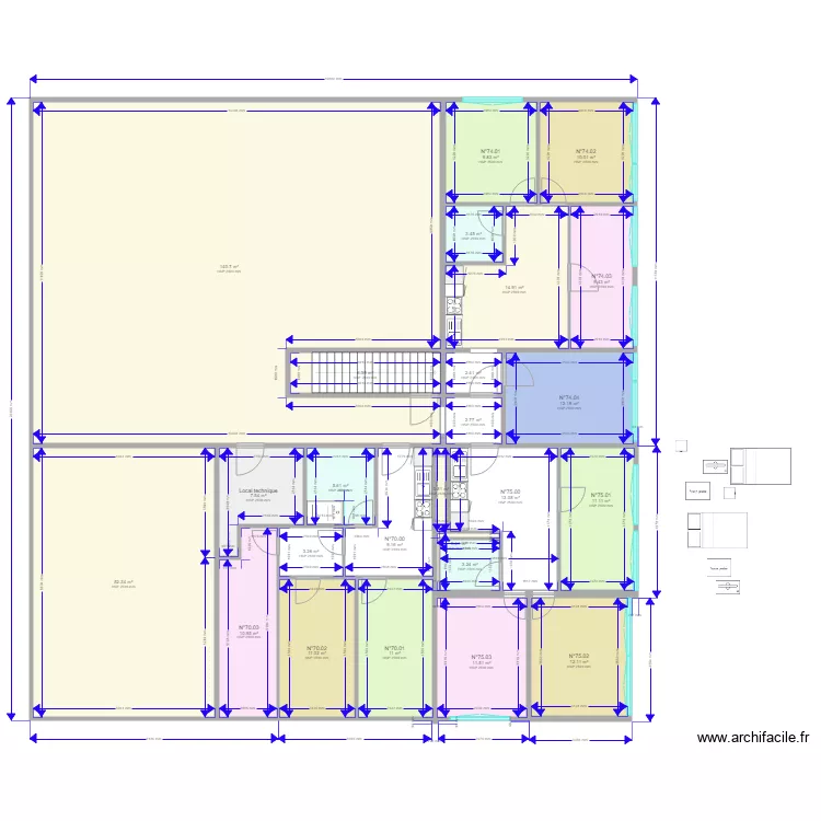 GE85 N70 N71 N74 N75. Plan de 