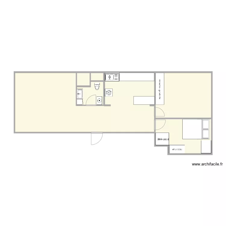 Maison . Plan de 