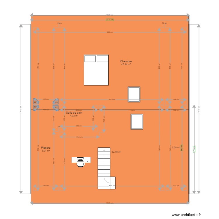 Comble avec tooiture. Plan de 0 pièce et 0 m2