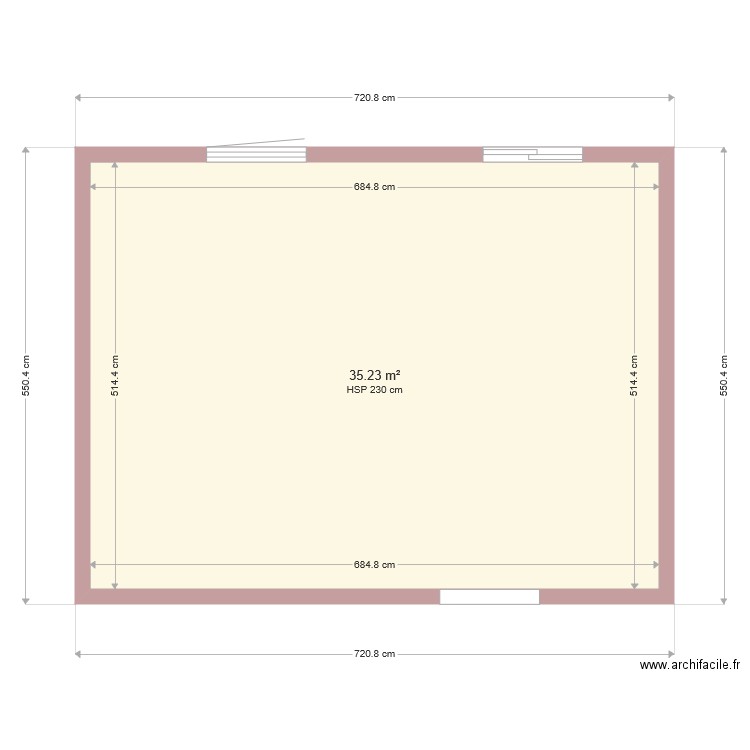 extention. Plan de 0 pièce et 0 m2