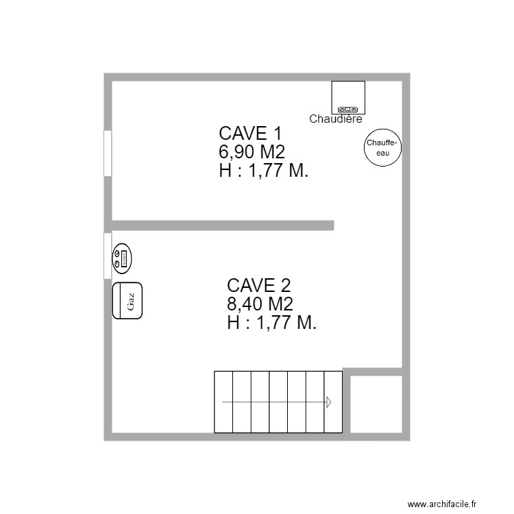 CAVES. Plan de 0 pièce et 0 m2