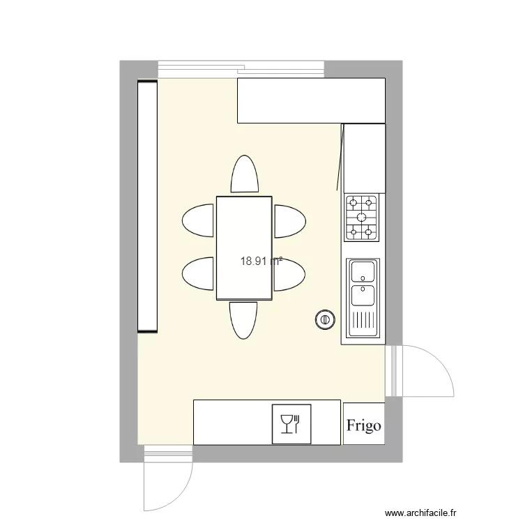 cuisine. Plan de cuisine. Plan de