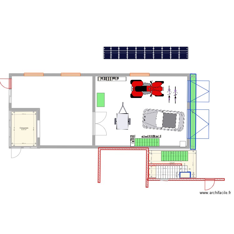 Stöckli SaVaCa garage et disponible. Plan de 4 pièces et 27 m2