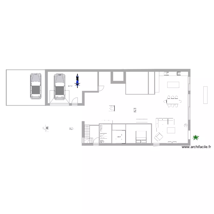 SAINT AUBIN AVEC GARAGE. Plan de 