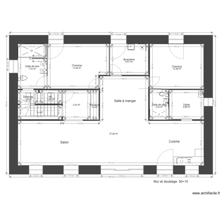 La Grange 2. Plan de 