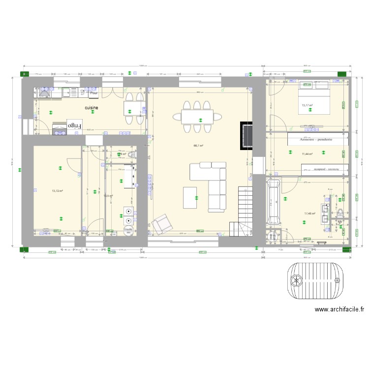plan titi futur ELEC. Plan de 0 pièce et 0 m2