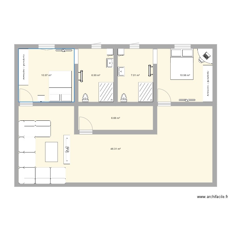 plan 1. Plan de 0 pièce et 0 m2