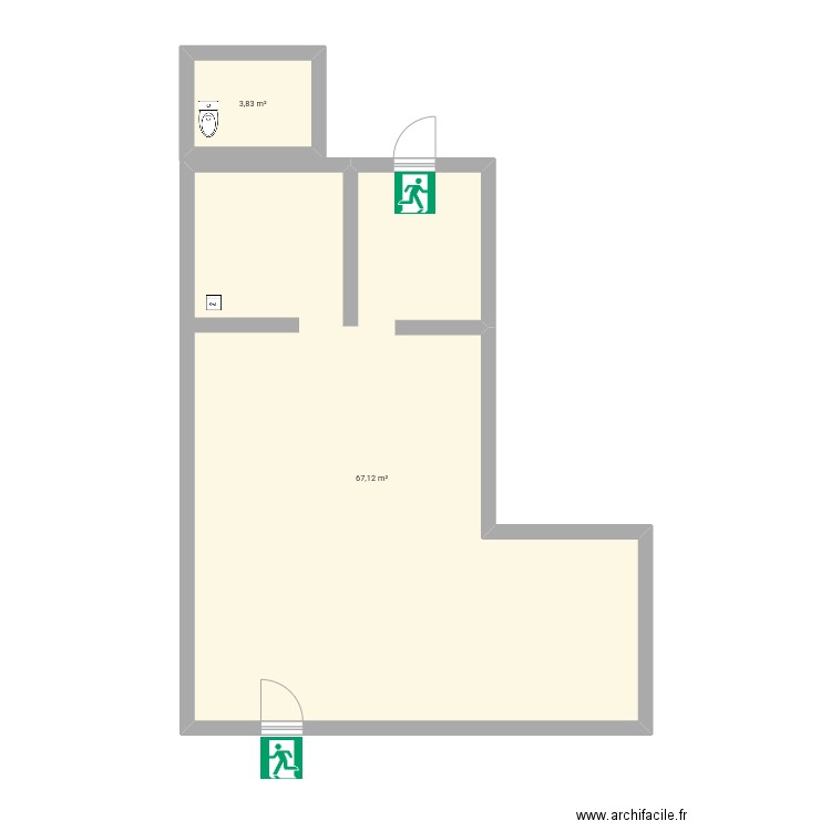 Plan 1. Plan de 0 pièce et 0 m2