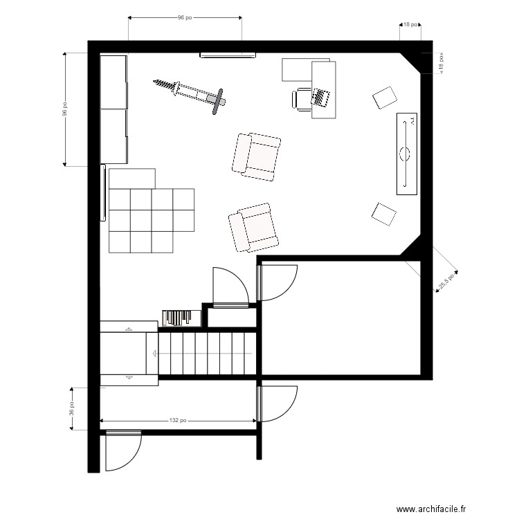 GE Scrive. Plan de 0 pièce et 0 m2