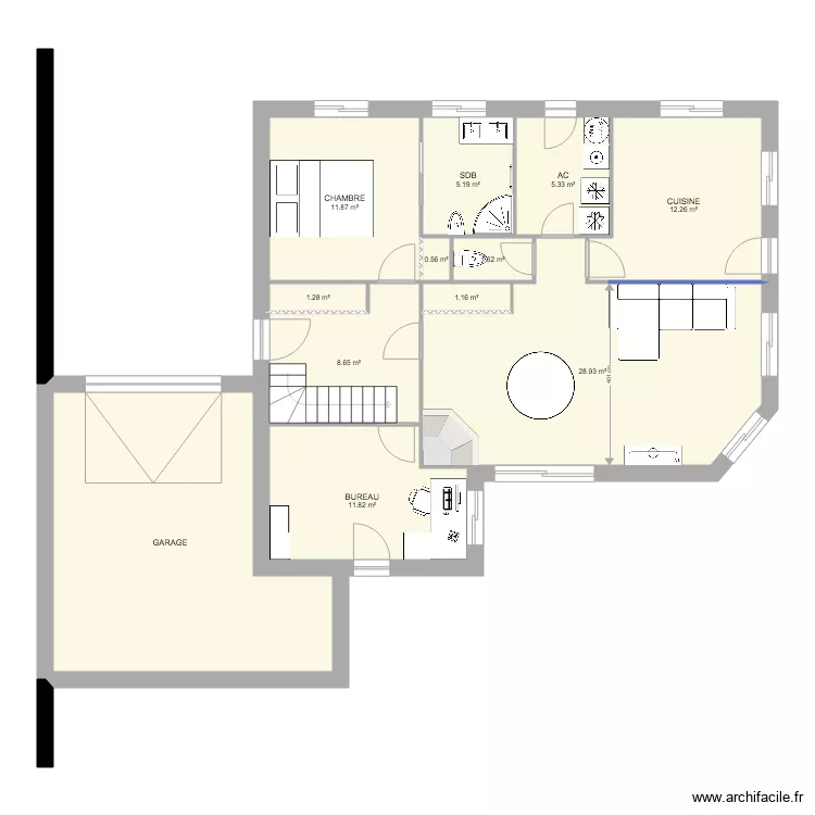MAISON L. Plan de 