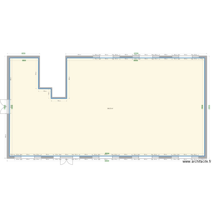 Plan MC Cergy v3. Plan de 1 pièce et 267 m2