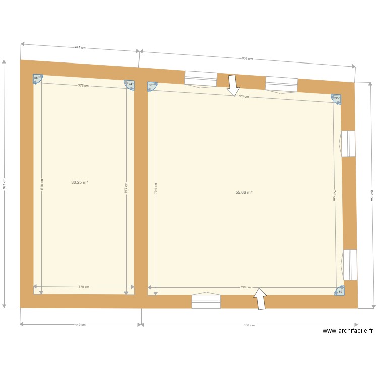 SCI 1er étage. Plan de 0 pièce et 0 m2