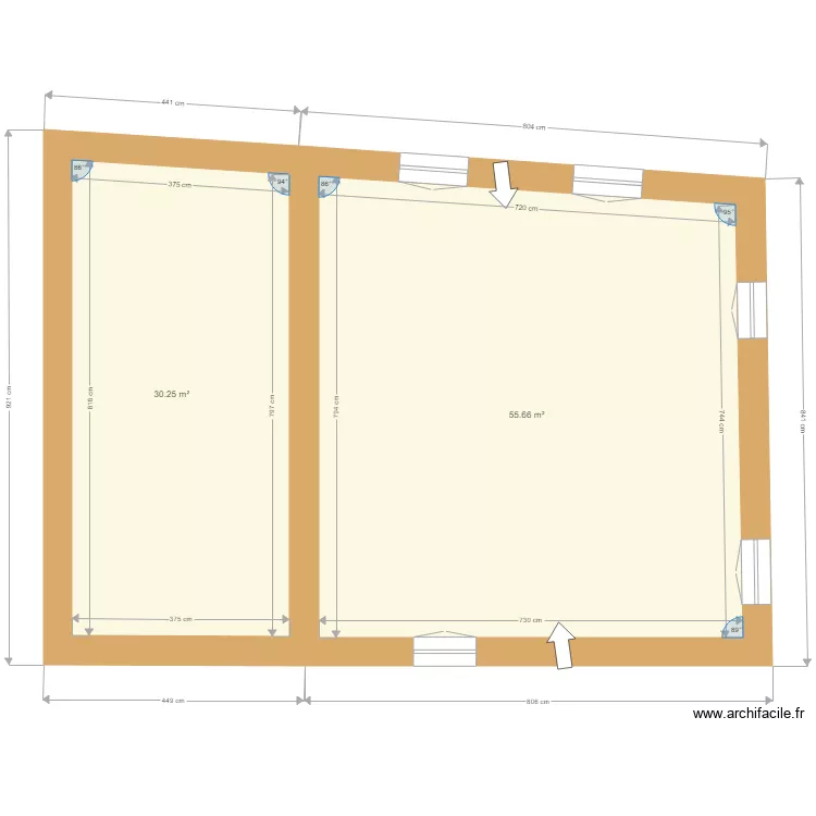 SCI 1er étage. Plan de SCI 1er étage. Plan de