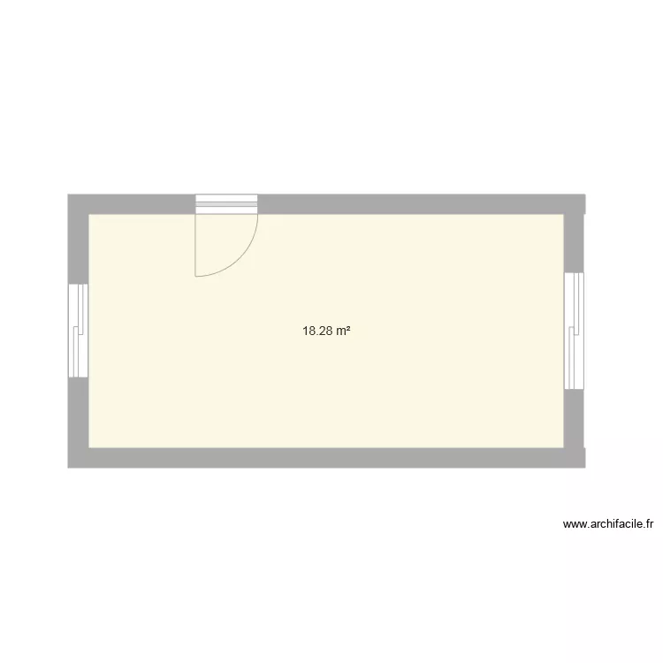 chambre 2 etage. Plan de 