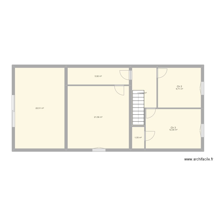 Plan Etage. Plan de 0 pièce et 0 m2