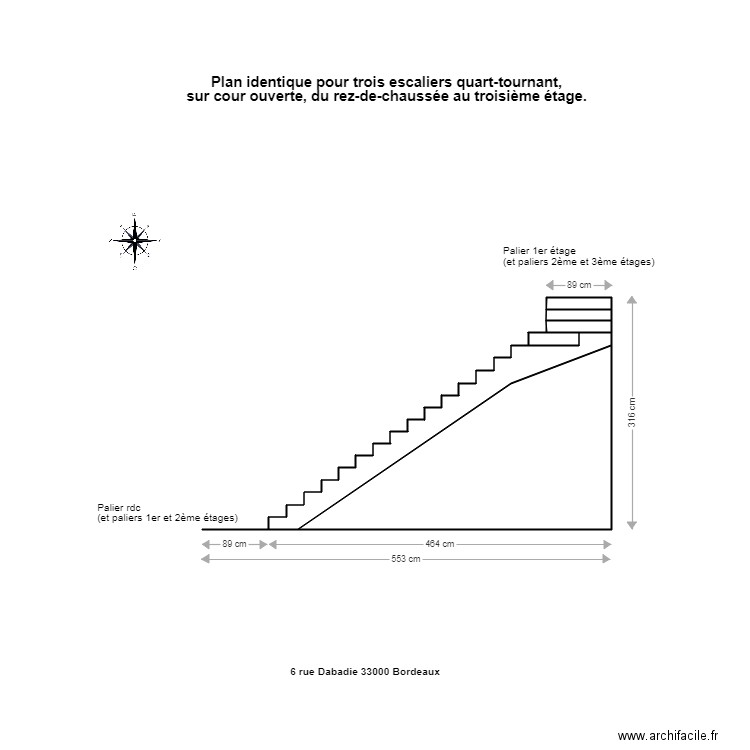 escalier profil. Plan de 0 pièce et 0 m2