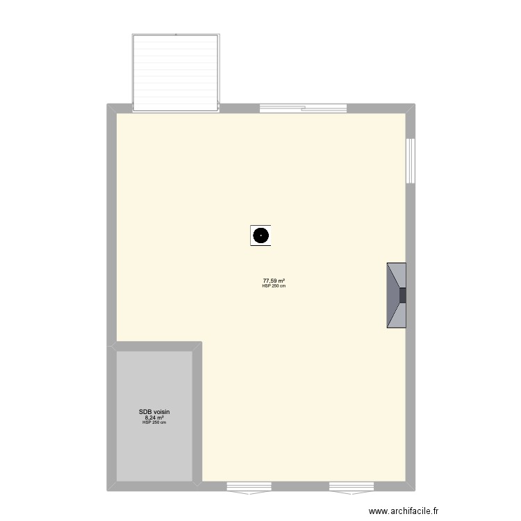 forge 5. Plan de 4 pièces et 205 m2