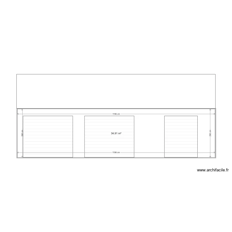 garage facade sud. Plan de garage facade sud. Plan de