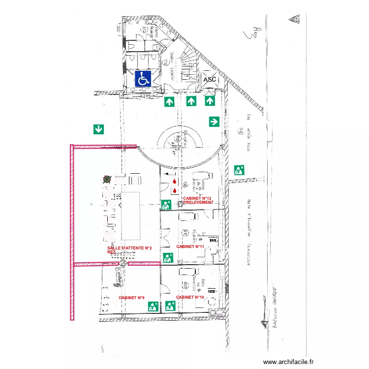maison medical rez 3. Plan de 