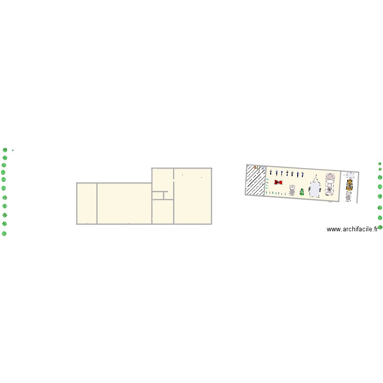 Extension Abri de Jardin. Plan de 0 pièce et 0 m2