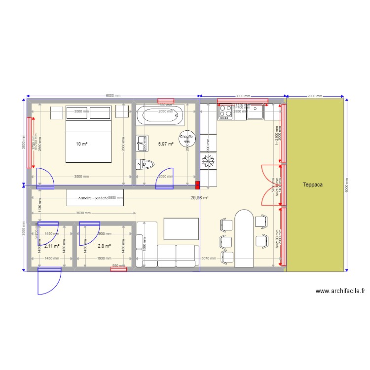 3ка Барн 1212. Plan de 0 pièce et 0 m2