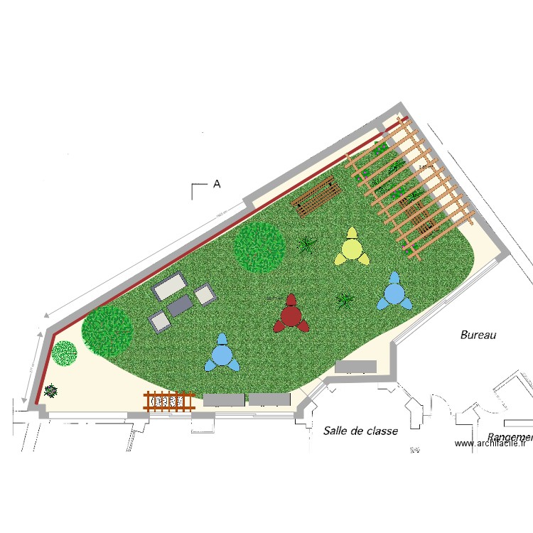 Jardin CMK. Plan de 0 pièce et 0 m2