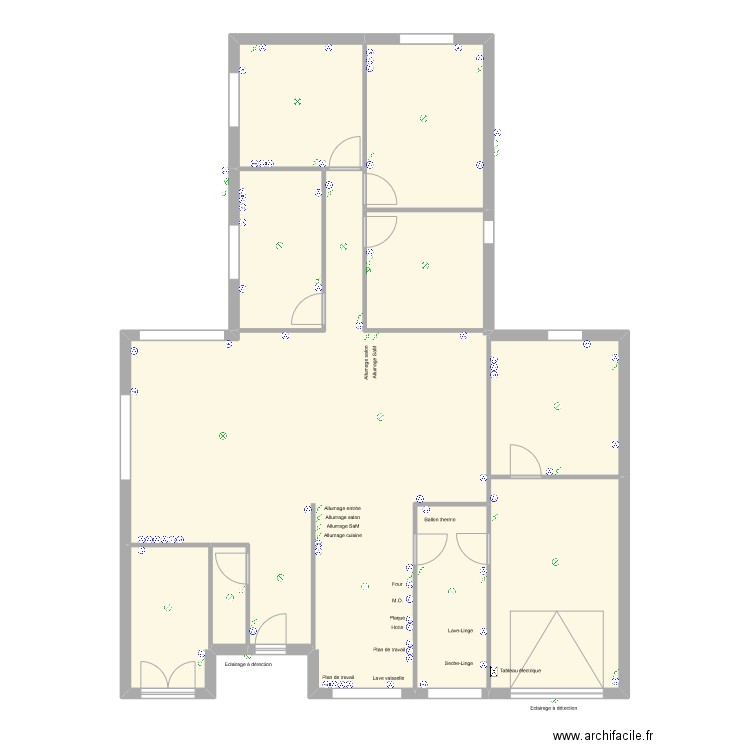 coustal.1. Plan de 10 pièces et 155 m2