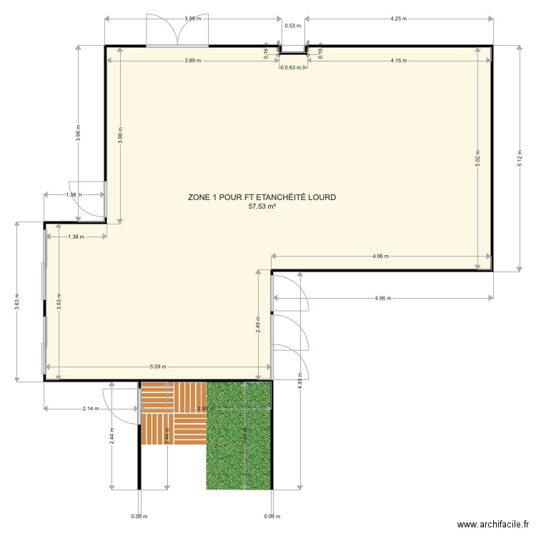 RUK ZONE 1 LOURD. Plan de 0 pièce et 0 m2