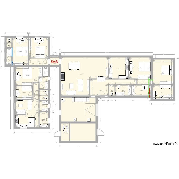 phase 2 avec maison. Plan de 0 pièce et 0 m2