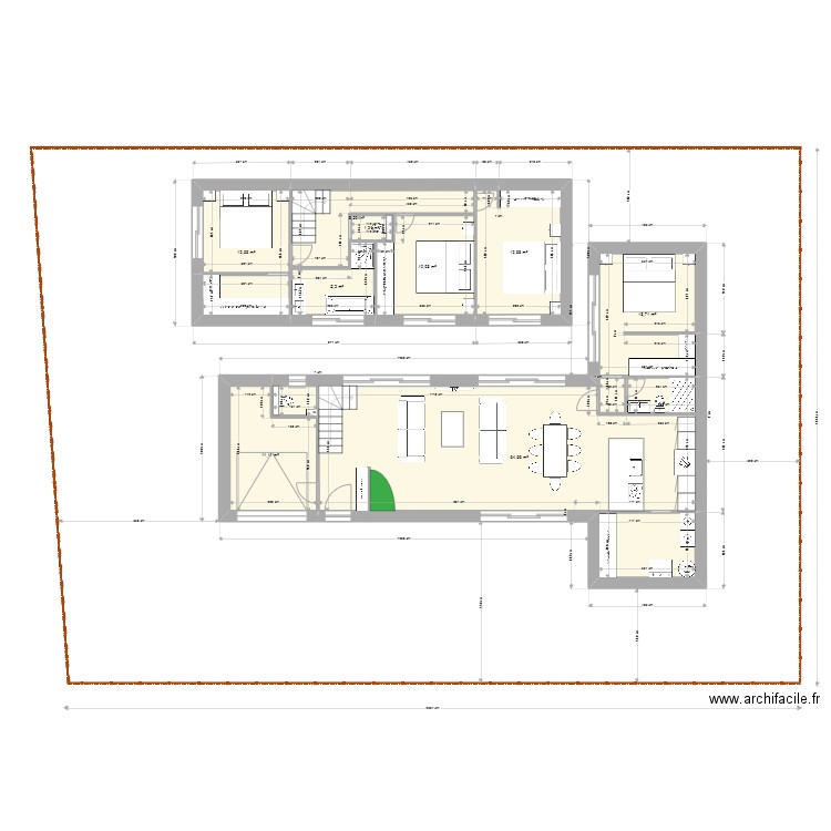Maison Sainte Marie 2 V4. Plan de 0 pièce et 0 m2