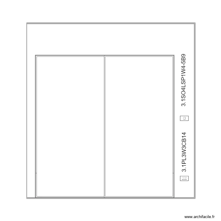 wall 3c living pool plugs X 3. Plan de 