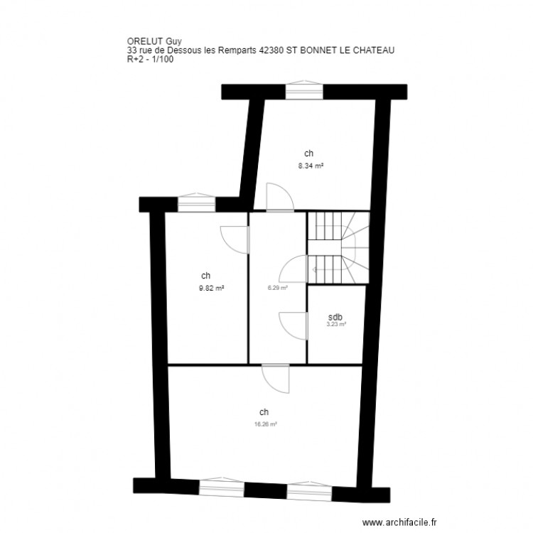 plan ORELUT St Bonnet le C. Plan de 0 pièce et 0 m2