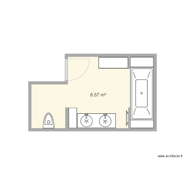 2EME SALLE DE BAIN. Plan de 0 pièce et 0 m2
