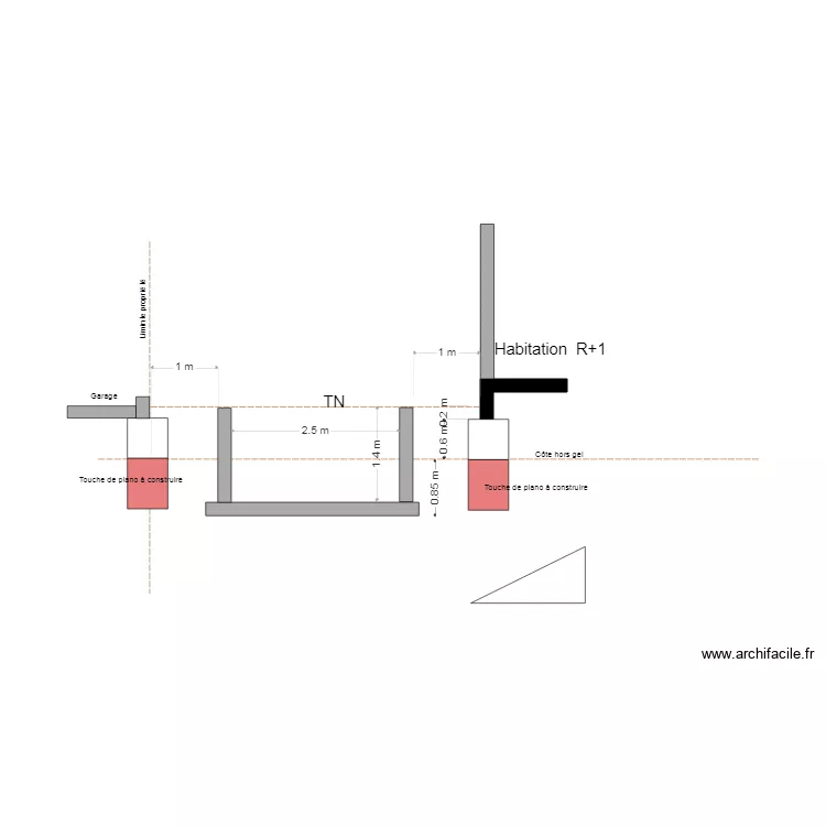 piscine MATTHIEU. Plan de 