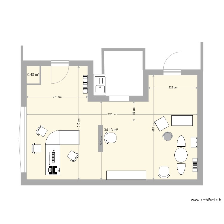 CABINET 2. Plan de 0 pièce et 0 m2