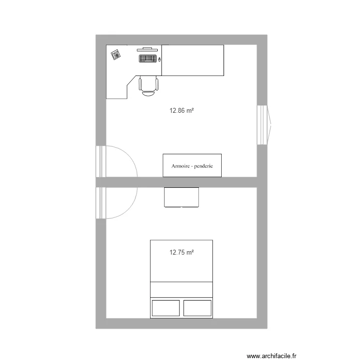 BureauChambre. Plan de BureauChambre. Plan de