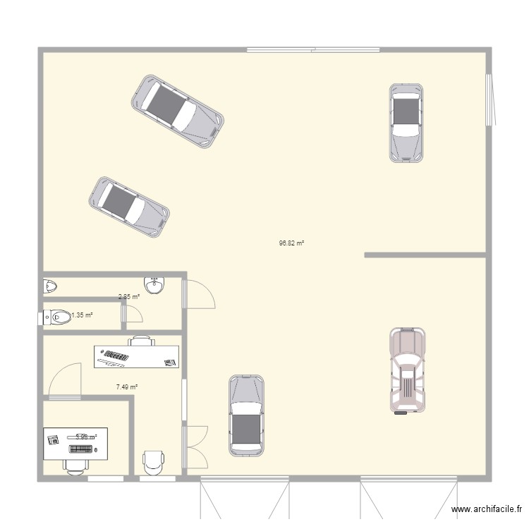 GARAGE2. Plan de 0 pièce et 0 m2