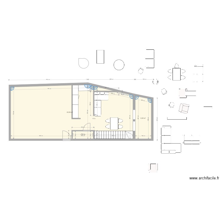 st paul sans cloisons. Plan de 0 pièce et 0 m2