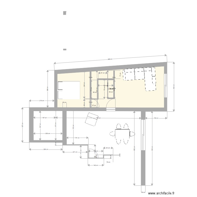 123456789 extension maison avec chambre. Plan de 0 pièce et 0 m2
