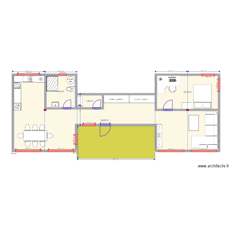 75/2 новый. Plan de 0 pièce et 0 m2