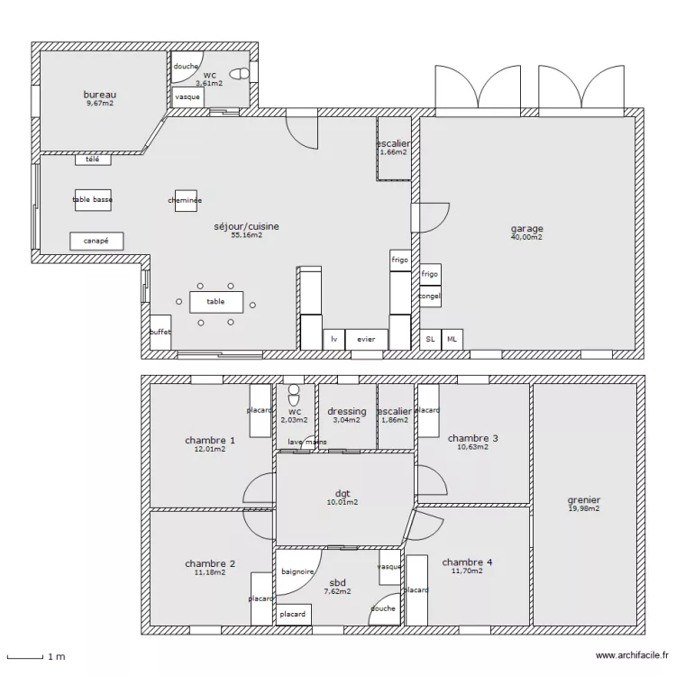 maison étage1. Plan de maison étage1. Plan de