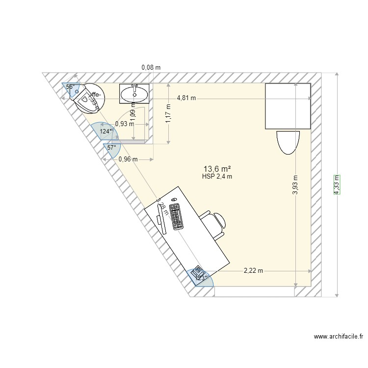 PESSAC 5m40. Plan de 0 pièce et 0 m2