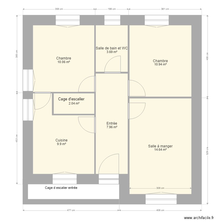 Etage  avant validé. Plan de 0 pièce et 0 m2