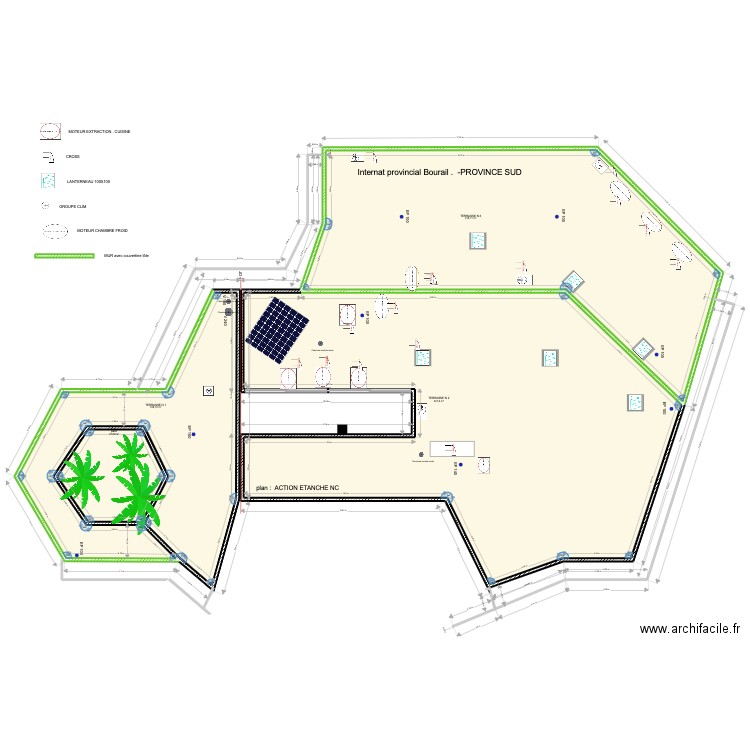 INTERNAT PROVINCIALE BOURAIL. Plan de 0 pièce et 0 m2