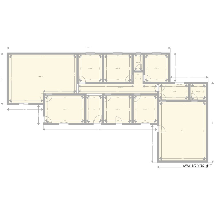 plant 1. Plan de 0 pièce et 0 m2